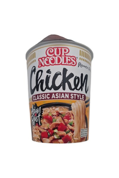 Nissin Supă instant cu tăiței Cup Noodles cu pui, 6 x 63 g