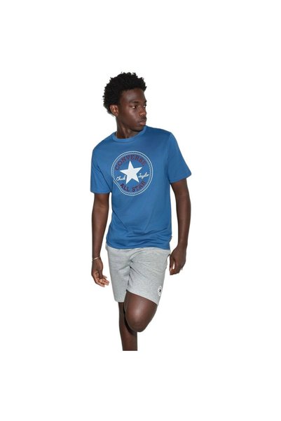 Converse Tričko s logom Chuck, modré, unisex