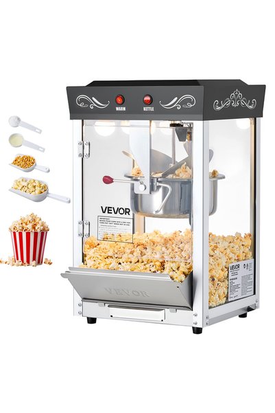 VEVOR Popcorn machine, Voltage: AC120 V 60 Hz (US), AC220-240 V 50 Hz (EU), C...