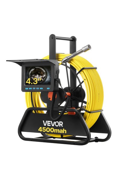 VEVOR Κάμερα επιθεώρησης αποχετευτικών αγωγών, Διαστάσεις προϊόντος: 345 x 29...