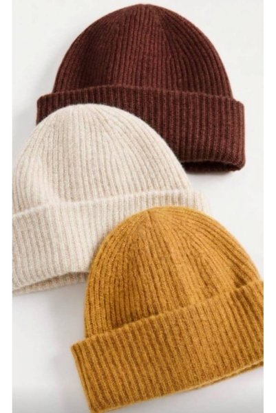 TNR SPORT Unisex 3-Piece Foldable Beanie Set