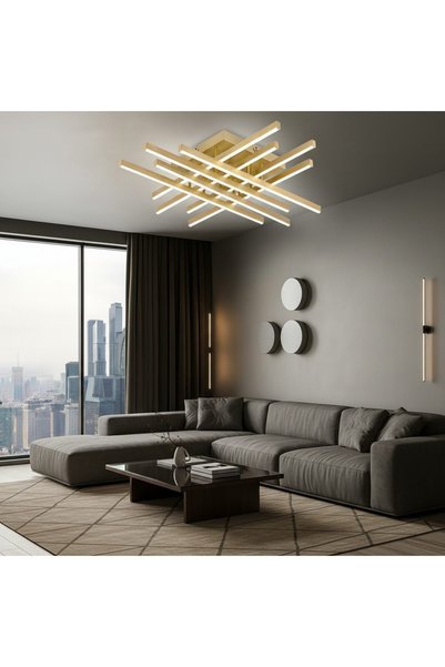 OEM Lustră LED cu Telecomandă LINEX, 108W, Lumină 3000K/4000K/6000K, Reglabil...