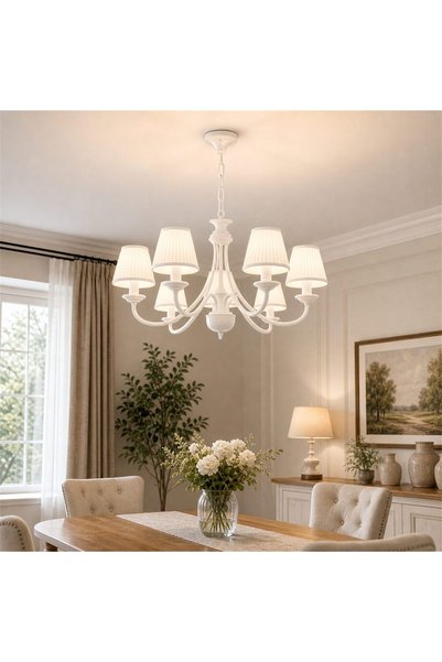 OEM DEDD Κλασικός Πολυέλαιος, 7xΕ27, 40x42εκ., Μέταλλο και Πλαστικό Ροτομοντα...