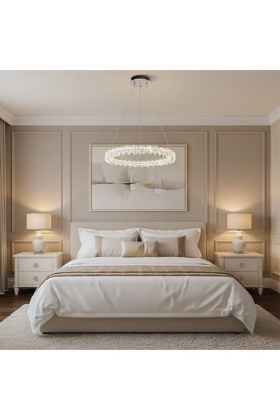 OEM Lustra LED Cristal VENTANA cu telecomanda, 25W, Lumina Calda/Neutra/Rece,...