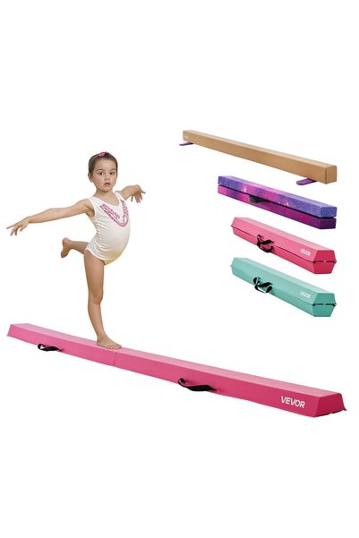 VEVOR Balance beam, Color: Pink, Model number: SWS8EVASU, Dimensions: 2330 x ...