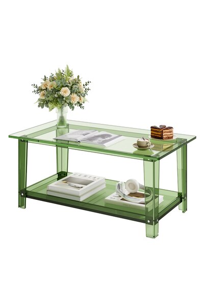 VEVOR Acrylic table, Material: Acrylic, Color: transparent green, Model numbe...