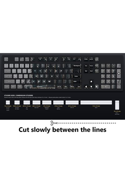 OEM Stickere Tastatura Grila Armatura Ruginie, Set Complet Laptop PC, Autocol...