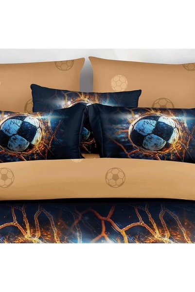 CasaDesteapta.ro Așternut de 6 piese cu husă de pilotă 200x230 cm, imprimeu s...
