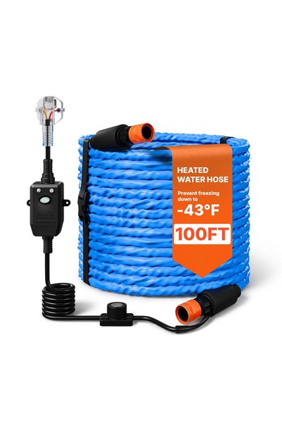 VEVOR Heated water hose for rv, Power: 25 W/m @10 °C, Main material: PVC, Hos...