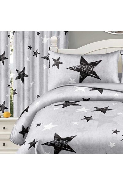 CasaDesteapta.ro Bedding set with Duvet Cover 160x200 cm and 2 curtains 150x2...