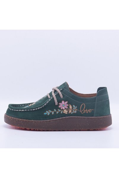 Gusse Homay Women's Genuine Nubuck Leather Casual Shoes 241094ON-1
