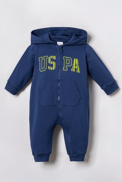 U.S. Polo Assn. Baby Boy Blue Overalls Usb3168-C-V2