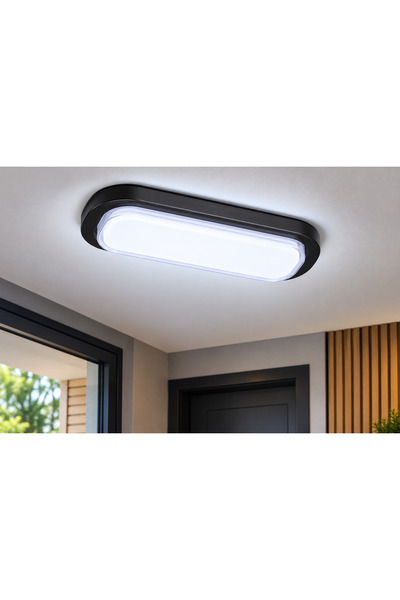 FSL LED ceiling light 22W, 6500K, 1980 lm, IP40, Black