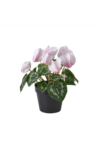 IKEA FEJKA artificial plant, light pink, 12 cm, mountain violet, for indoor a...