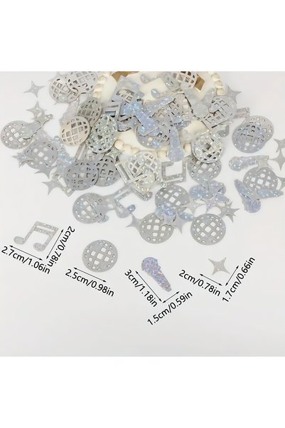 Choice 1 pack STYLE B 100Pcs/Pack 70s 80s Disco Ball Laser Sequin Confetti Ta...