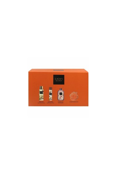 Lady's Secret Vanilla Set cadou în borsetă cu gel de duș 250 ml, spray parfum...