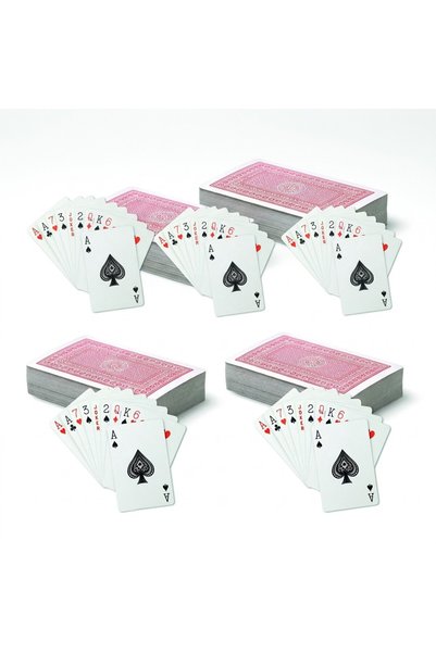 JOY CREATIVE Set of 3 x classic playing cards 54 pcs, in plastic box, Joy Cre...