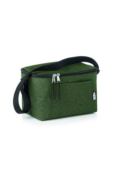 JOY CREATIVE Cooler bag for 6 cans, 600D recycled Polyester bicolor, front po...