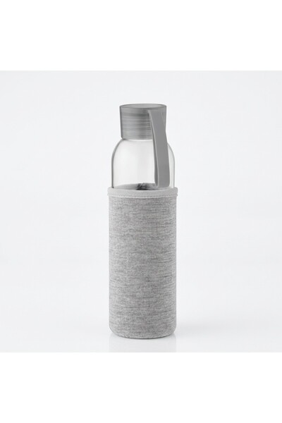JOY CREATIVE Recycled glass water bottle 500 ml, Grey