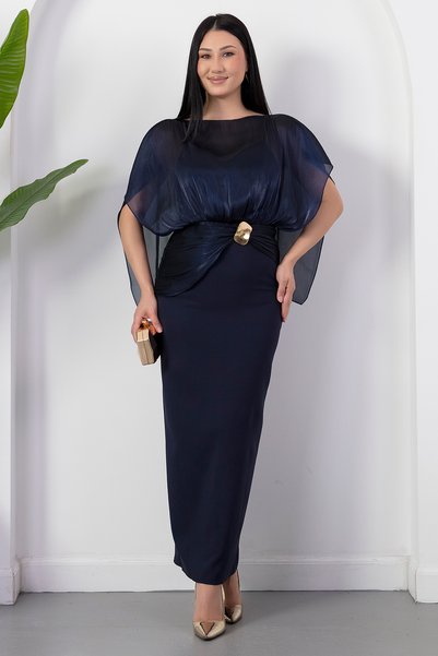 PULLIMM Rochie cu detaliu din organza și bretele din șnur GRS4213