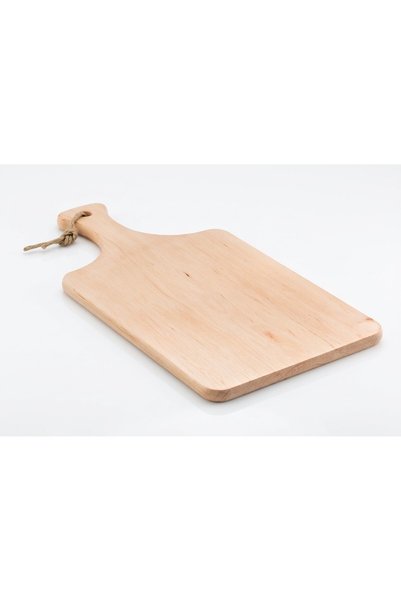 JOY CREATIVE Alder wood chopping board with handle and hanger, 37 x 18 cm, ma...