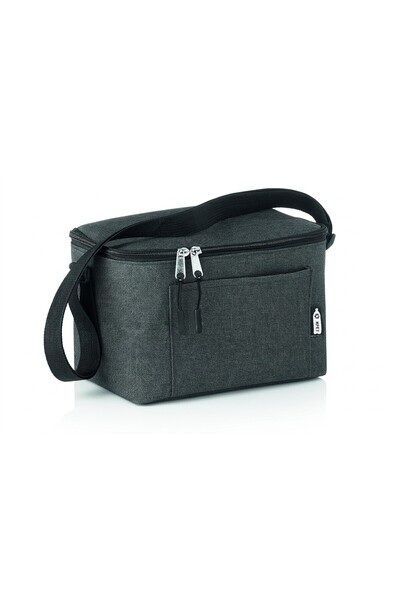 JOY CREATIVE Cooler bag for 6 cans, 600D recycled Polyester bicolor, front po...