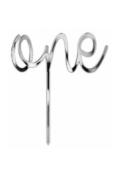 OEM Topper One din acril (plexiglas oglindă) argintiu 10 cm × 14,5 cm