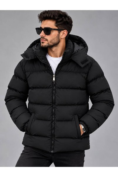 Last fashion Men's Waterproof and Windproof Puffer Coat with Detachable Hood,...