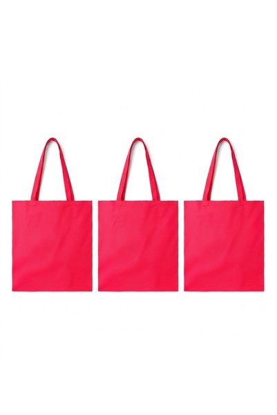 JOY CREATIVE Set of 3 x shopping bags made of thick Cotton 180 g/m2, 38 x 42 ...