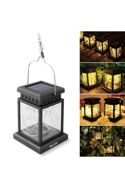 GENERAL LITVERSE Solar Lanterns Outdoor Waterproof Hanging Lantern Lamp 30 LE...