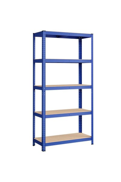 SONGMICS Raft metalic de depozitare, cu rafturi din MDF, 5 rafturi, capacitat...
