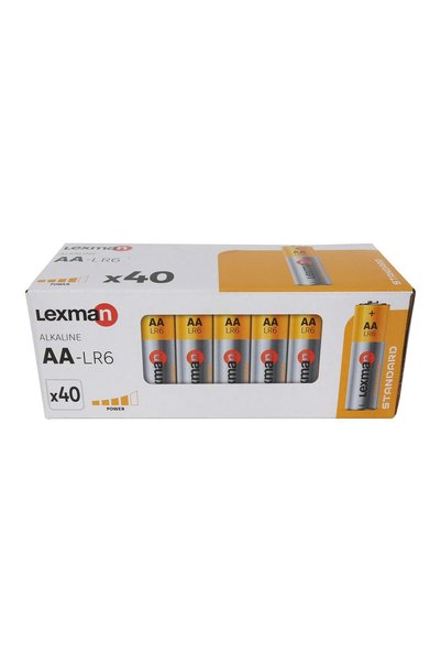 SHOPIENS Set 40 Baterii Alcaline Standard AA