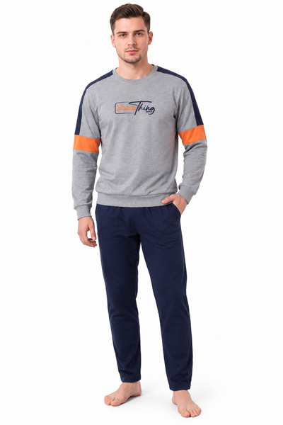 PİJAPİA Men's Gray Pajama Set – PJ4002