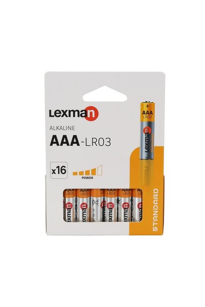 SHOPIENS Set 16 Baterii Alcaline Standard AAA
