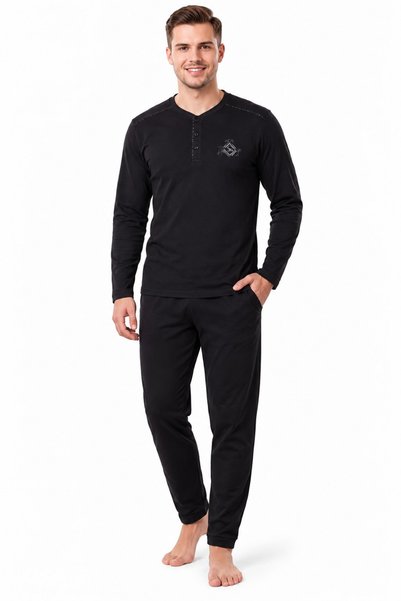 PİJAPİA Men's BLACK Pajama Set – PJ4006