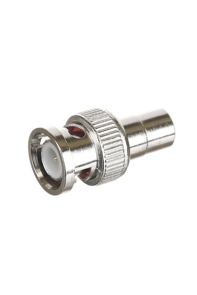 SHOPIENS Conector Coaxial BNC-RCA Tata-mama Metal Argintiu