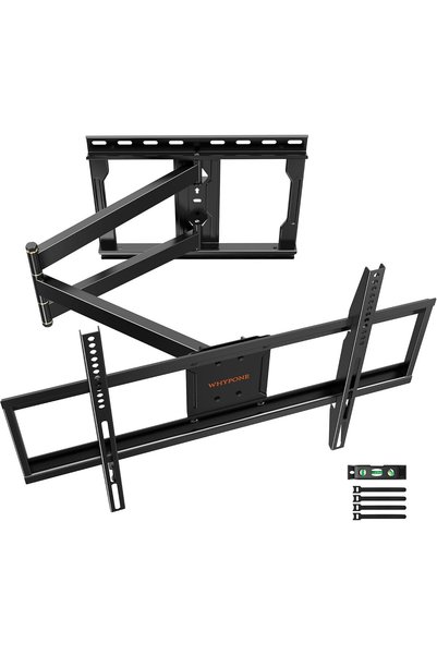WHYFONE Full Motion Long Reach Swivel TV Wall Mount with 838 mm Articulated A...