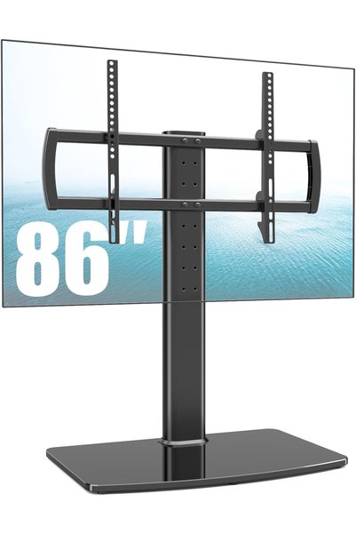 Hemudu Universal TV Stand/Base Tabletop TV Stand with Wall Mount for 40 to 86...