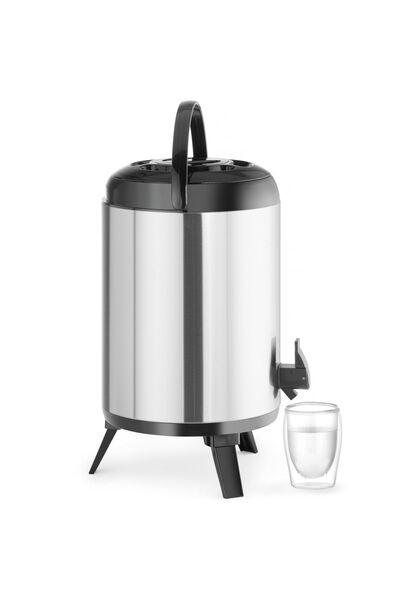 HENDI Recipient termic pentru catering cu robinet pentru apă caldă și rece, 10 l