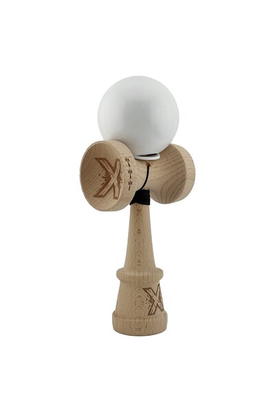 OEM Kendama X, Rubber Grip, cupe mari KING SIZE V3, gaură în bază, joc de înd...