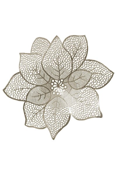 Atmosphera Set suporturi farfurie floare, auriu, D 44 cm |