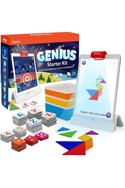 Osmo Genius Starter Kit for iPad, includes 7 educational games for spelling, ...