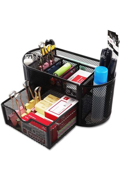Noonedibs Organizator de birou cu 9 compartimente, suport pentru pixuri pentr...