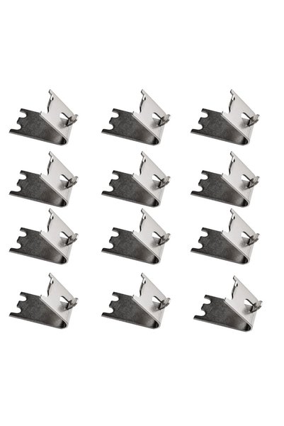 Noonedibs 12 suporturi de raft din oțel inoxidabil, grosime 1,5 mm, de culoar...