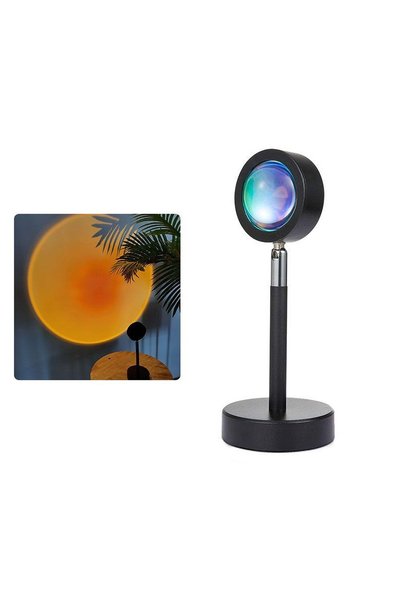 Noonedibs Lampă apus rotație 180°, proiector roșie, LED aură apus/răsărit. US...