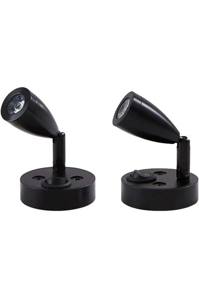 Noonedibs 2 buc Spot LED de 12V, montat pe perete, lampă de citit lângă pat, ...