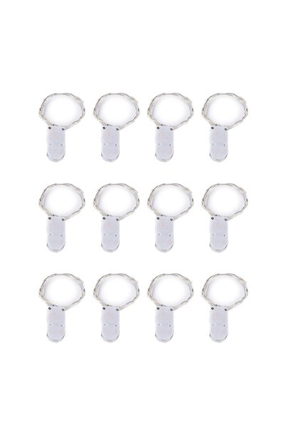 Noonedibs Set de 12 luminițe cu ghirlande luminoase, 20 de LED-uri, 6,5ft, al...