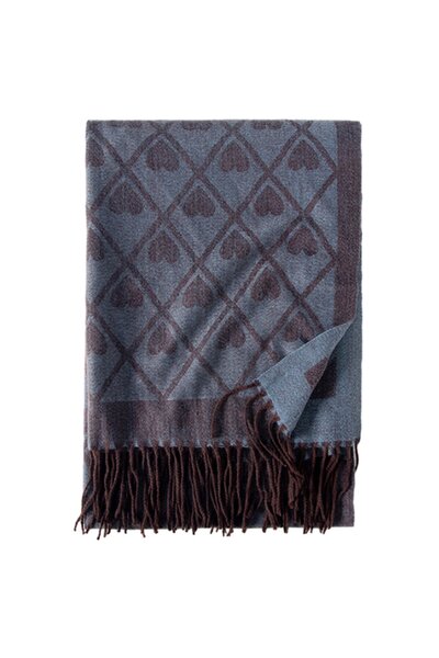 Noonedibs Eșarfe în carouri tartan pentru femei de iarnă, eșarfe lungi pentru...