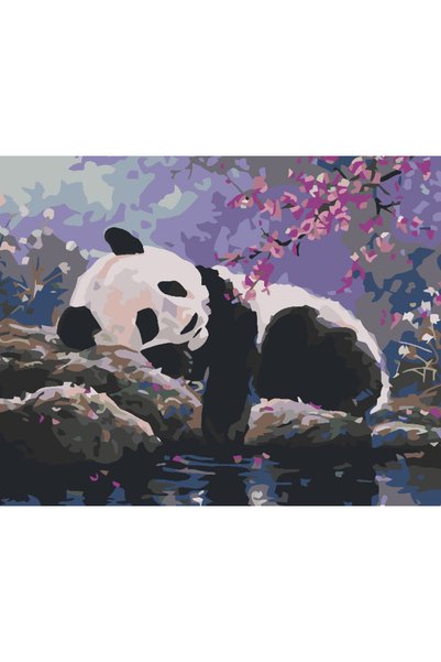 Painting-numbers Set pictura pe numere Ursulet Panada in Copac 4556, panza pe...