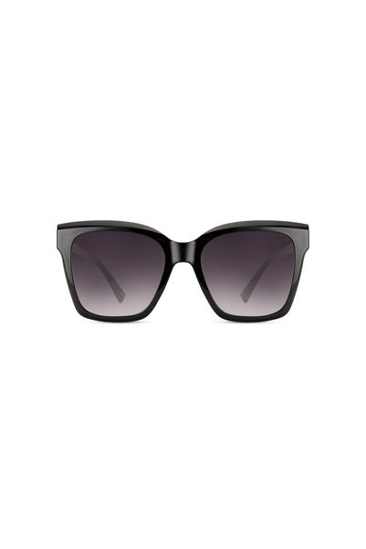 Oversized Ochelari de Soare Cat-Eye Pătrați Ramă Neagră / Lentilă Gri Degrade...